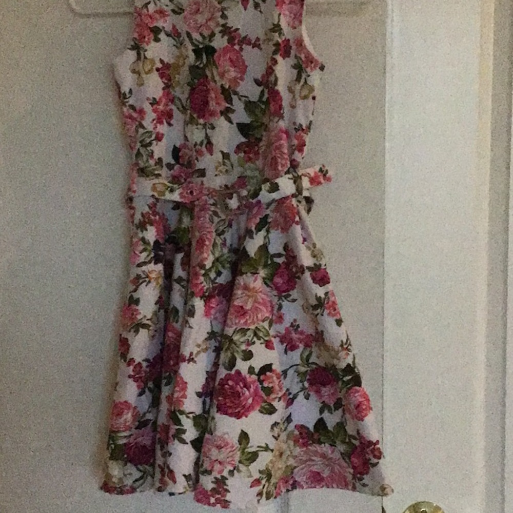 Floral print dress girls size 7/8